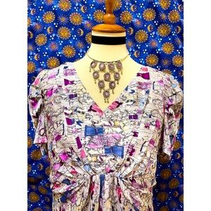 🌈 One of a kind fashion illustration dress